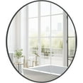 thumbnail image 1 of Round Wall Mirror 24" Black Circle Mirror for Bathroom with Metal Framed, Round Gold Mirror for Wall Decor, Vanity, Entryway Living Room, 1 of 14