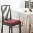 thumbnail image 1 of Round Waterproof Faux Leather Bar Stool Seat Cover with Elastic Band, Non-Slip for Kitchen Counter Stools (1 Pack), 1 of 6