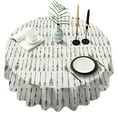 thumbnail image 1 of Round Waterproof Tablecloth 60×60 Inch, Easton Arrows Art Chart Reusable Indoor/Outdoor Durable Table Cover for Party Kitchen Dinner Room Decor, 1 of 6