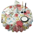 thumbnail image 1 of Round Waterproof Tablecloth Pioneer Reusable Indoor/Outdoor Durable Table Cover for Kitchen and Dining Room 60 Inch X 60 Inch, 1 of 6
