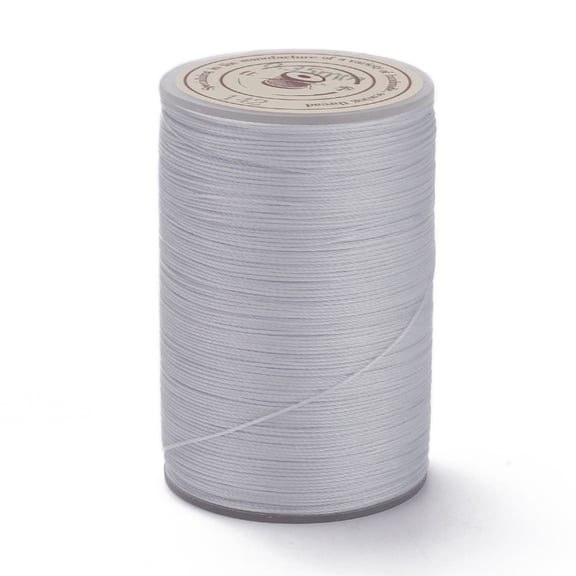 Round Waxed Polyester Thread String Micro Macrame Cord Twisted Cord for Leather Sewing Stitching Gainsboro 0.3~0.4mm 174.98 Yards(160m)/Roll