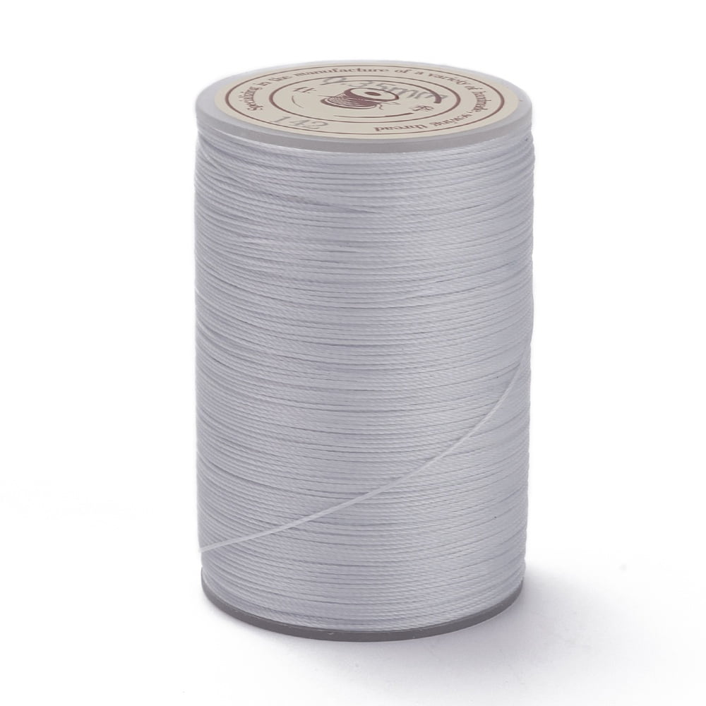 Round Waxed Polyester Thread String Micro Macrame Cord Twisted Cord for Leather Sewing Stitching Gainsboro 0.3~0.4mm about 174.98 Yards(160m)/Roll
