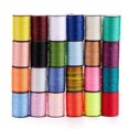 thumbnail image 1 of Round Waxed Polyester Thread String Micro Macrame Cord Twisted Cord for Leather Sewing Stitching Mixed color 0.8mm about 54.68 Yards(50m)/Roll, 1 of 4