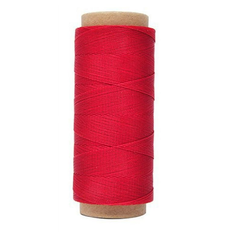 Waxed Polyester Sewing Thread Heavy Duty for Upholstery Outdoor Equipment  Sewing - Red
