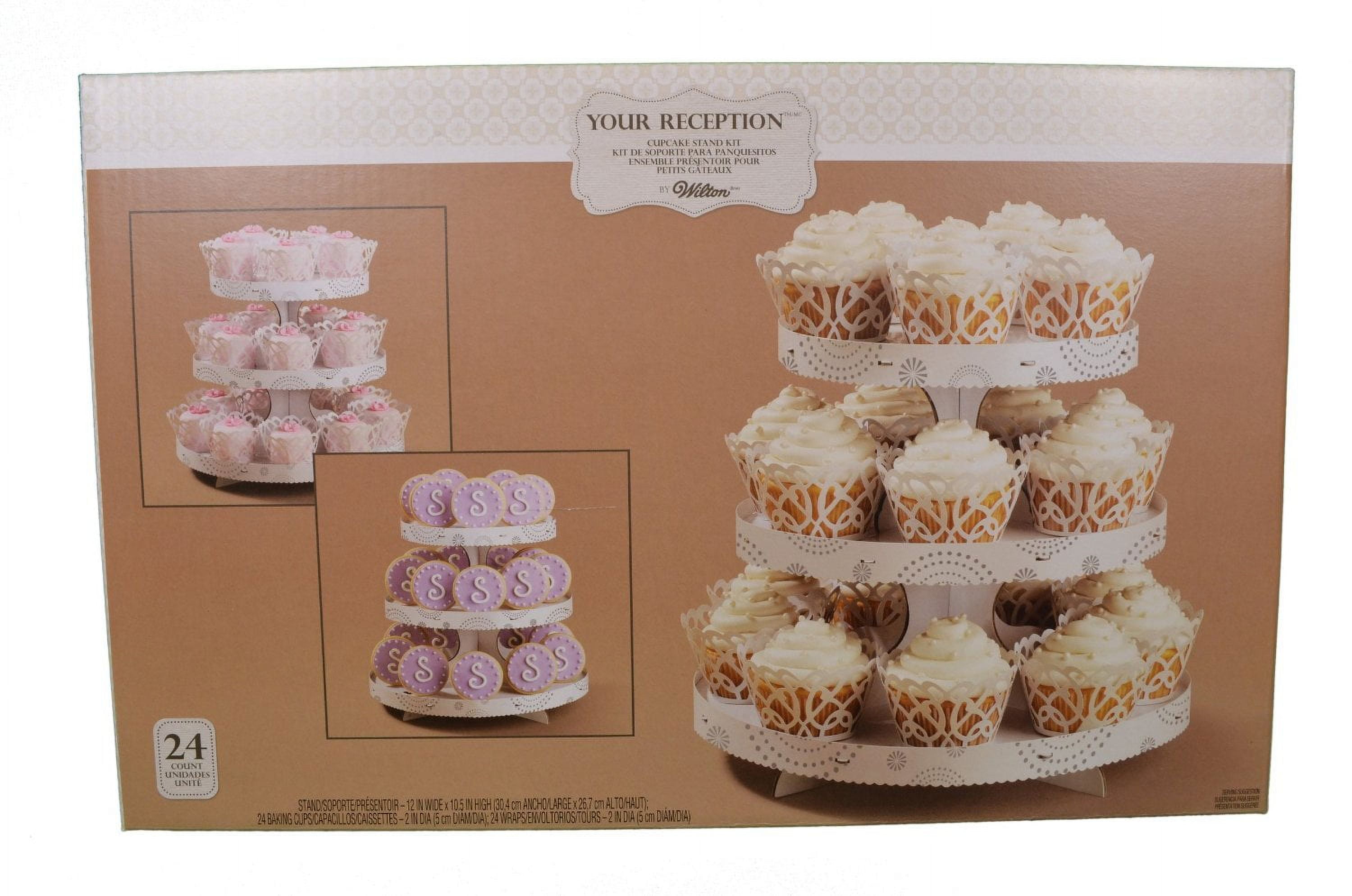 24 caissettes à cupcakes et 24 pics à gâteaux fée
