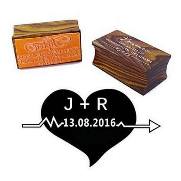 Round Wedding Invitation Stamp Save The Date Wood Mounted Rubber Stamp Wedding Gift