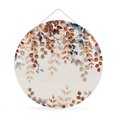 thumbnail image 1 of Round Welcome Sign for Front Door, Orange Eucalyptus Leaves Hanging Metal Farmhouse Wall Decor for Porch Entryway, Botanical Fall Rustic Beige Decoration for Holiday Housewarming Gift, 12 in, 1 of 9