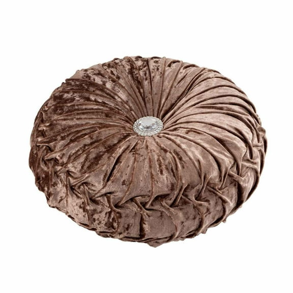 Round Wheel Floor Pillow, Meditation Floor Pillow Pumpkin Thicken Decompression Floor Cushions Large Handmade Pillows Seating Cute Decorative Cushion for Yoga Living Room (Iced Coffee)