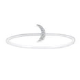thumbnail image 1 of AFFY Round White Natural Diamond Accent Moon Style Engagement Ring 14K Solid White Gold (I-J Color ,I2-I3 Clarity) Ring Size-6.5, 1 of 2