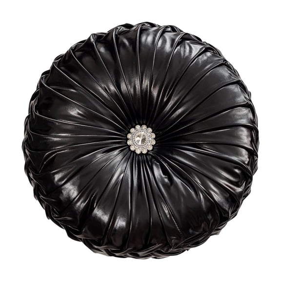 Round Wind Shiny Fabric Wheel Pillow Border Sofa Cushion Bedside Window Futon Cushion Pumpkin Pillow
