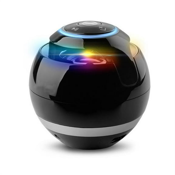 Round Wireless Bluetooth Speaker Portable Subwoofer W Mic Support TF Card USB MP3 FM AUX Hands-free Calling ,Easy to Install