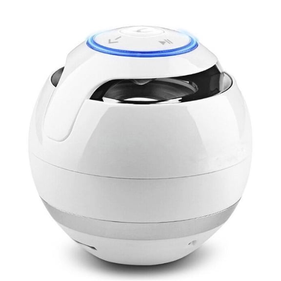 Round Wireless Bluetooth Speaker Portable Subwoofer W Mic Support TF Card USB MP3 FM AUX Hands-free Calling