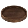 thumbnail image 1 of Round Wood Candle Tray Rustic Wooden Candle Holder Distressed Pillar Stand Farmhouse Tea Light Plate Base for Living Room Coffee Table Centerpiece for Kitchen Counter Bathroom Home Decor, 1 of 7
