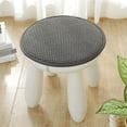 thumbnail image 1 of Round Wood Stool, Sturdy Design, Comfortable Seating, Versatile Decor, Indoor Accent, Home Office, Dining Room, Thick Cushion, Solid Frame, Natural Material, Durable Construction, Living, 1 of 8