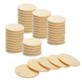 thumbnail image 1 of Round Wooden Discs, 50 Pack 40mm - Log Unfinished Wood Circles with Holes for DIY Jewelry Accessories, 1 of 5