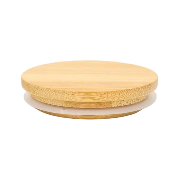 Round Wooden Lid for Mason Jars 52-100mm, Natural Food Grade Sealing Cap for Kitchen Storage, Smooth Finish