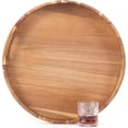 thumbnail interactive-video image 1 of Abawi Nexus Large Acacia Wood Serving Tray – 17x12 Inches – Handmade Rectangle With Handles 1 of 4