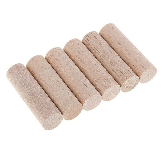 Round Wooden Sticks Chopsticks Sticks wood for Model Making Model Building Pieces 70mm 6 Pieces 70mm