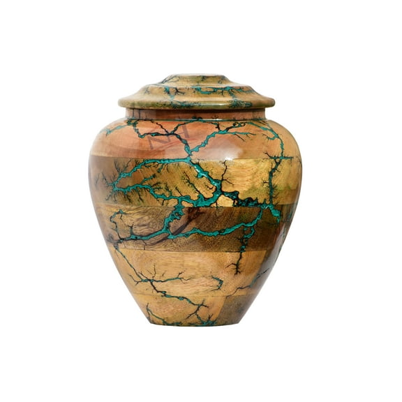 Round Wooden urn for ashes mangowood Antique round wood urn adults cremation urn funeral urn pets urn ashes box