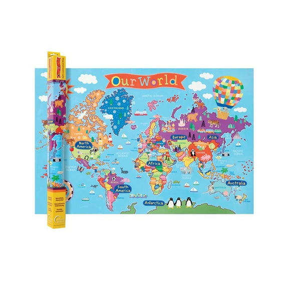 ROUND WORLD PRODUCTS WORLD MAP FOR KIDS