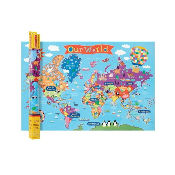 ROUND WORLD PRODUCTS WORLD MAP FOR KIDS