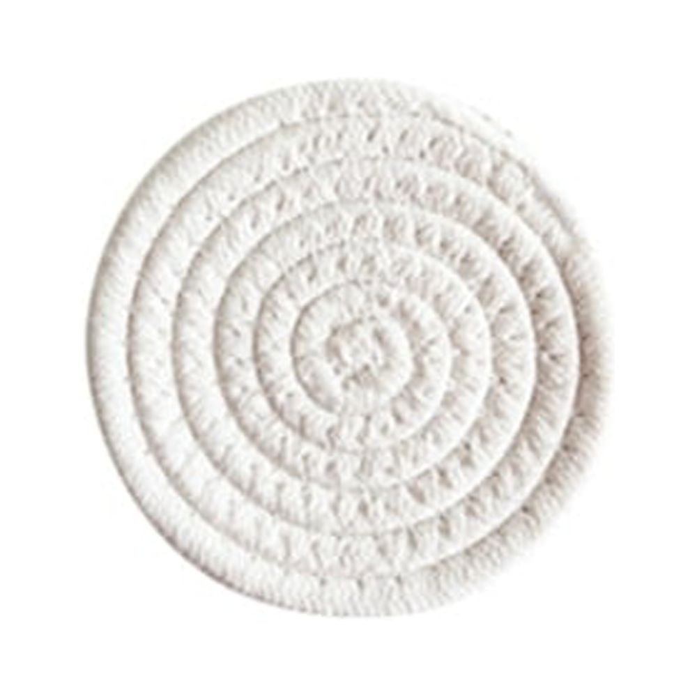 Round Woven Placemats, Natural Cotton Rope Placemat Decorative Woven