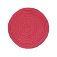 thumbnail image 1 of Round Woven Placemats – Natural Water Hyacinth Placemats for Dining Table, Heat-Resistant Boho Wicker Chargers, Rustic Farmhouse Table Decor (Rose Red, 30Cm)Harlik, 1 of 4