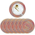 thumbnail image 1 of Round Woven Placemats Set of 6, 15-Inch Rainbow Colorful Boho Circle Placemats, Heat Resistant and Non-Slip for Kitchen Dining Table Decor, 1 of 14