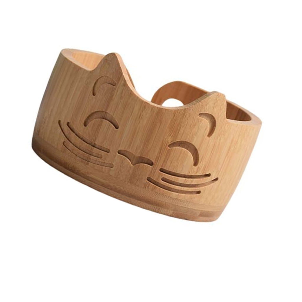 Round Yarn Bowl Handmade Woven Thread Bowl Cats Shape Yarn Storage ...