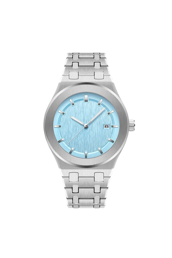 Round Zinc Alloy Strap Zinc Alloy Dial Waterproof Quartz Watch Elegant Daily Accessory For Men
