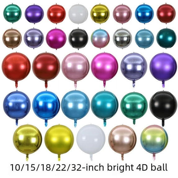Round aluminum foil balloon wedding birthday party activity decorations party decorations - Colorful