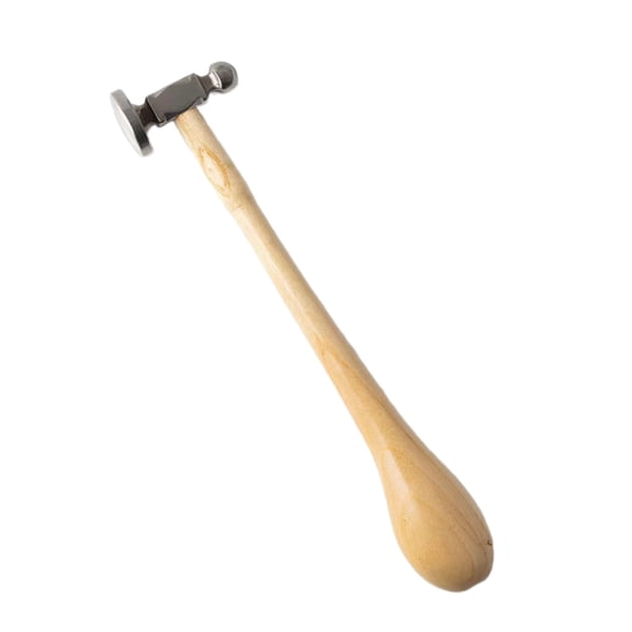 Round and Flat Faced Jeweler's Hammer for Metalwork Projects Practical Ergonomic Goldsmith Hammer for Enthusiasts