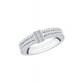 thumbnail image 1 of Round and Princess Cut Diamond Engagement Ring in 14K White Gold (1/2 cttw) (I-Color, SI3/I1-Clarity) (Size-5.5), 1 of 1
