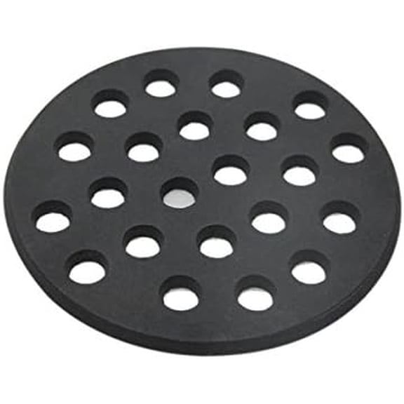 Round cast Iron Bottom fire Grate for Big Green Egg, BBQ high Heat Charcoal Plate fit for S/Mini /Medium Big Green Egg fire Grate Grill Charcoal Replacement Parts Green Egg Accessories-6.5in MFGC