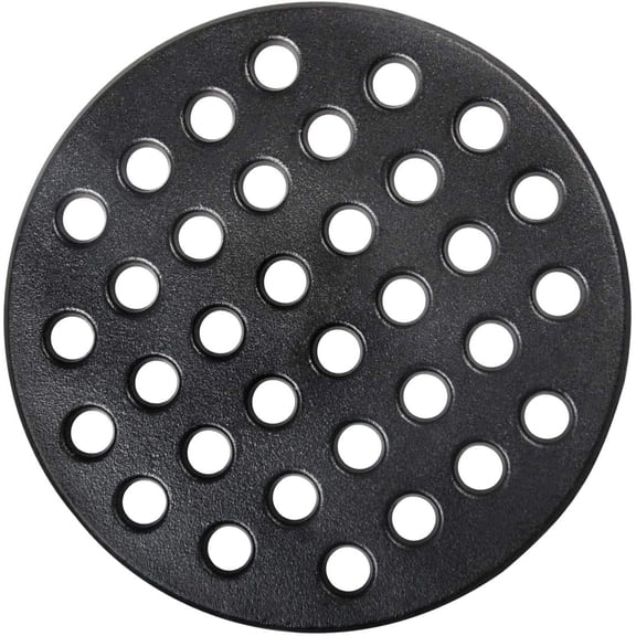 Round cast Iron fire Grate, BBQ high Heat Charcoal Plate for Large Big Green Egg fire Grate Bottom Grate Grill Parts Charcoal Grate Replacement Parts Big Green Egg l accessories-9inch