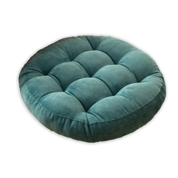 Round Chair Cushions Thickened Tatami Cushions For Home Office Car Seats-Water Blue