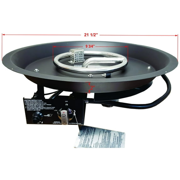 Round convertible burner (LP/Nat)