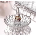 thumbnail image 1 of ST Round Crystal Ring Holder, Elegant Jewelry Glass Display for Men & Women, 1 Count, 1 of 7