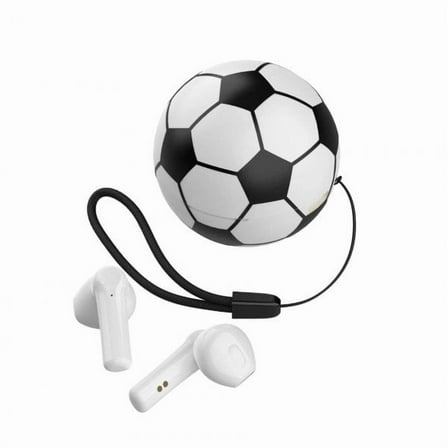 Round football bluetooth headset TWS mini headset creative gift pair ear music stereo sports headset