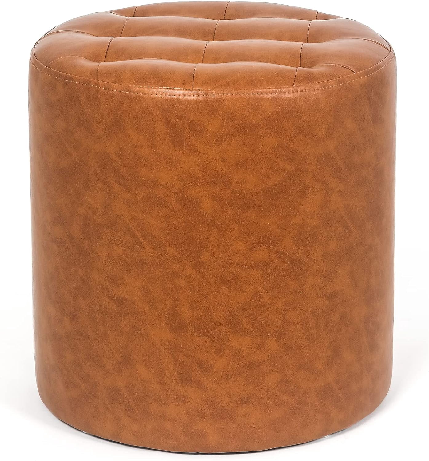 Round footrest Ottoman Small - upholstered Foot stools Ottoman Small ...