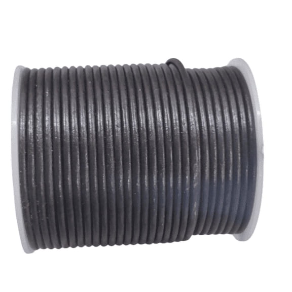 Hottmess Round Leather Cord, 2 mm, 25 Yards