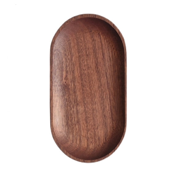 Round or Oval Wooden Snack Tray - Smooth Edges with Appetizer Display Design