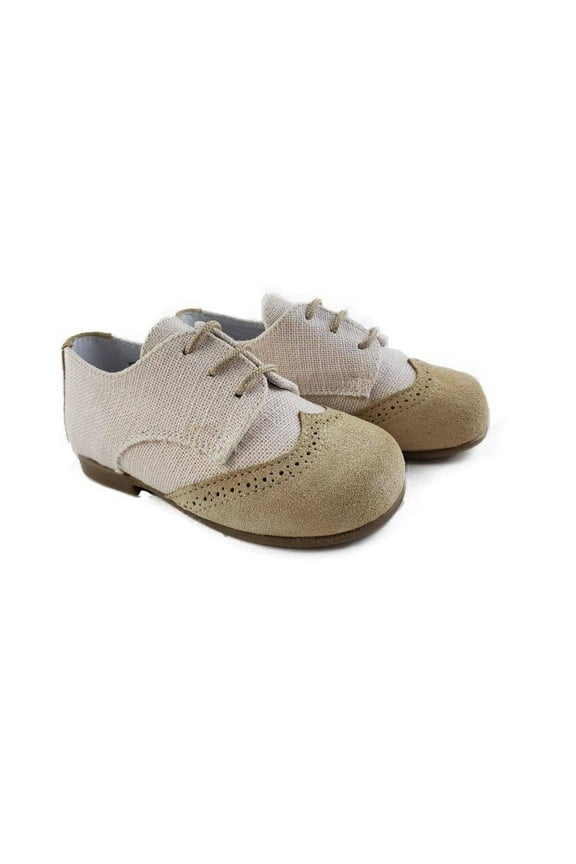 Round toe, two tone Brogue Shoes-Toddler Boy Shoes