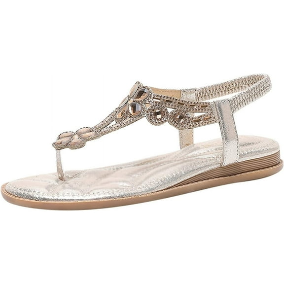 Round-toed, flat, breathable and comfortable women's sandals are perfect for summer