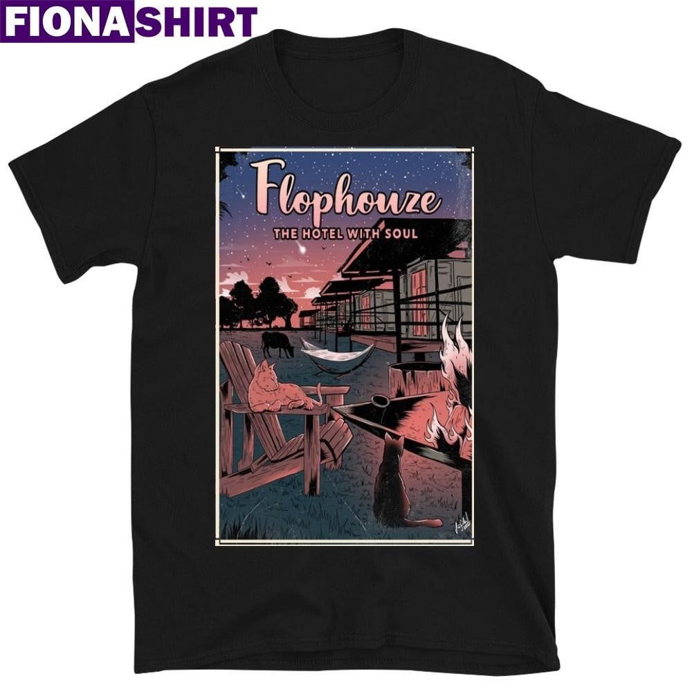 Roundtoptexasflophouzethehotelwithsoulpostershirt