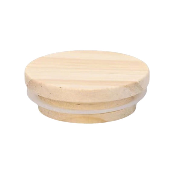 Round wooden lids, glass jar lids, food storage jar lids, tea can lids