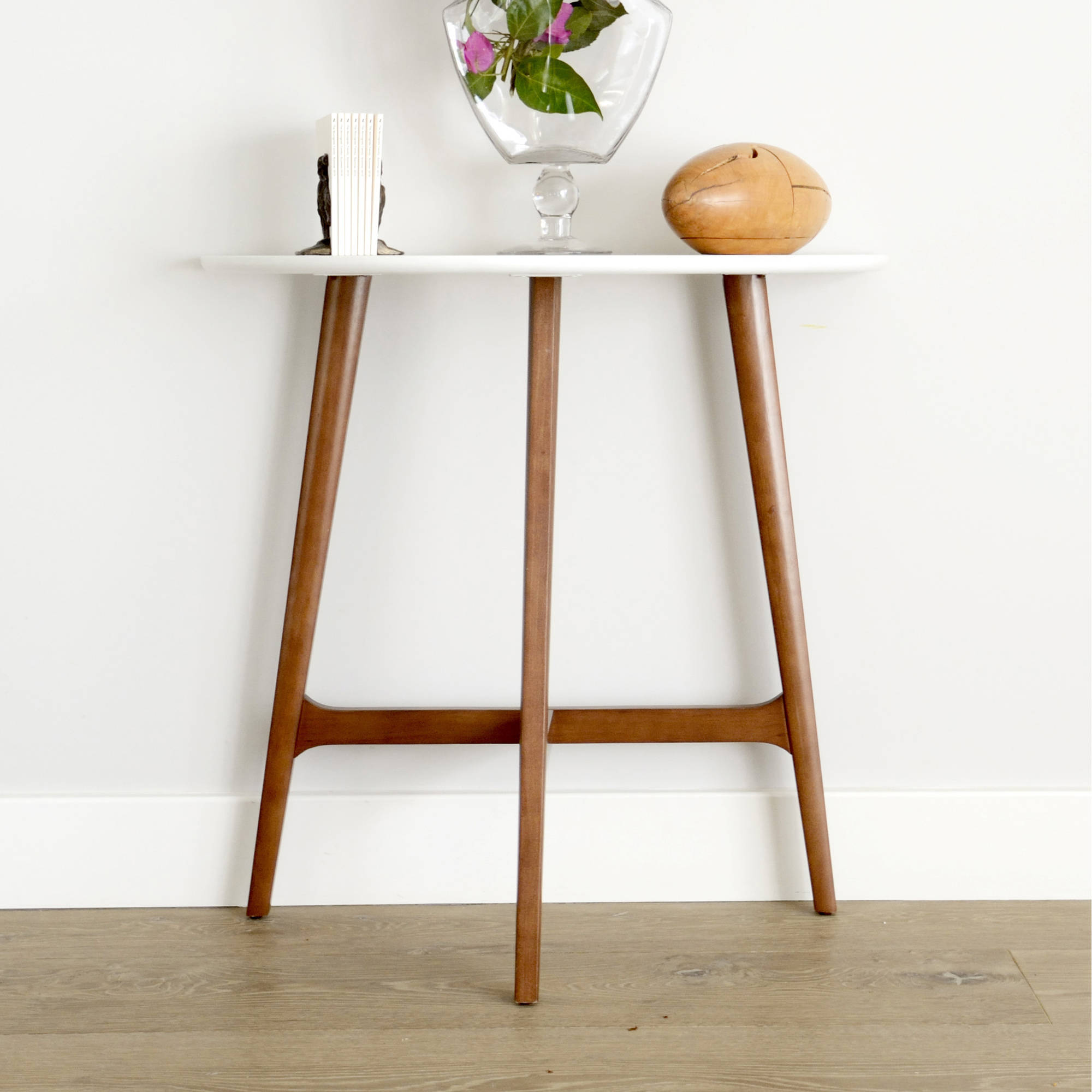 Roundabout Mid-Century Demilune End Table - image 1 of 3