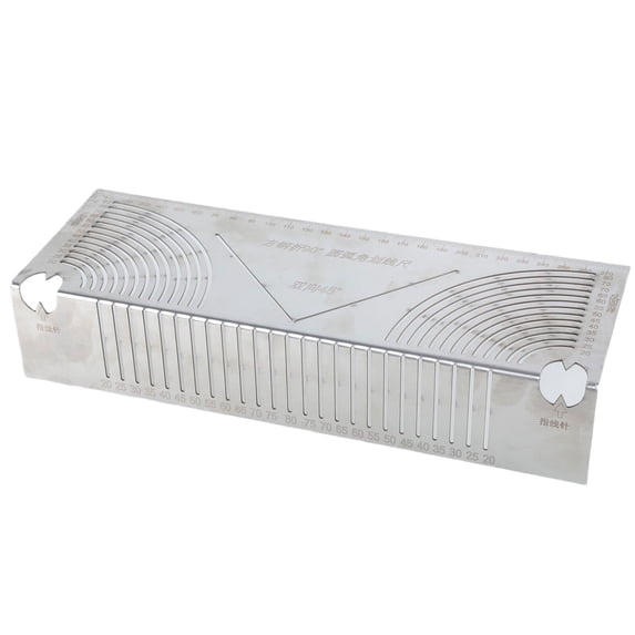 Rounded Corner Drawing Ruler Square Tube Multifunctional Folding Right Angles Drawing Tool Line Drawer Drawing Ruler