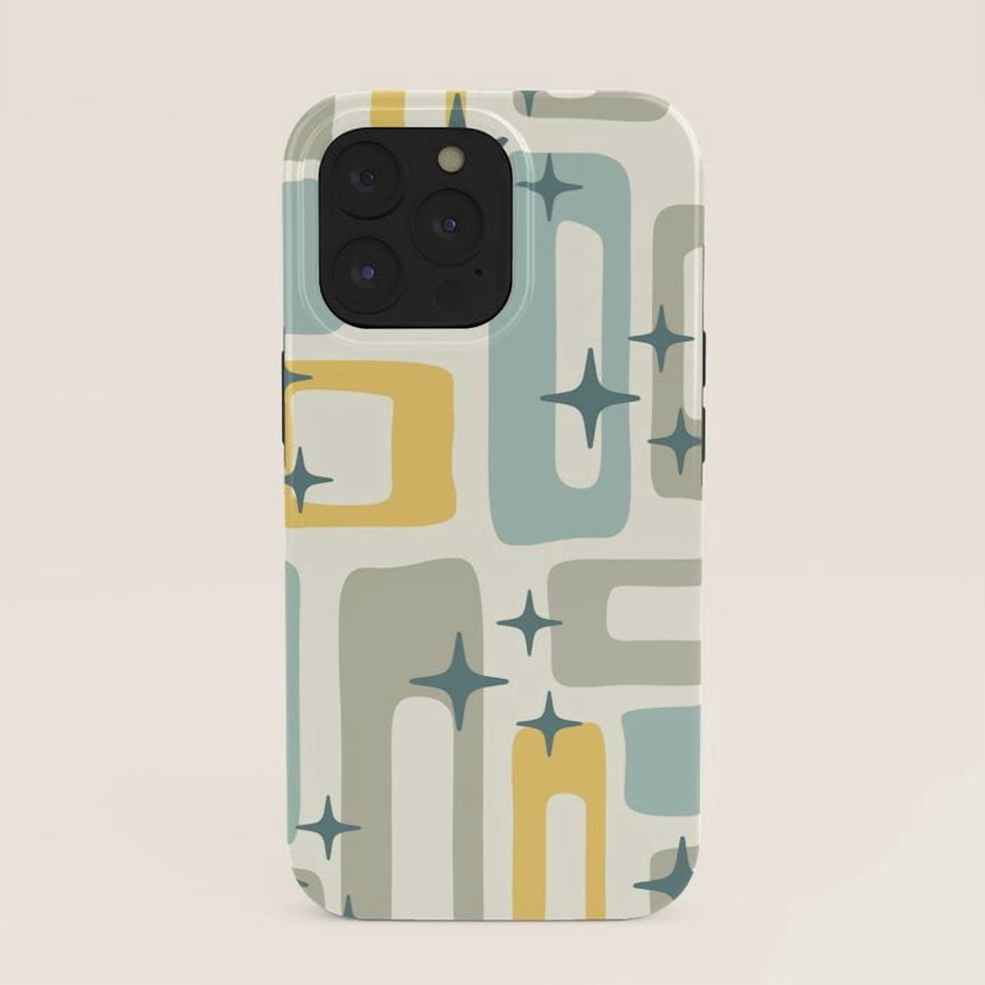 Rounded Geometric Blocks and Four-Point Stars Tough Phone Case for ...