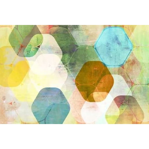 Rounded Hexagon I Poster Print by PI Studio (12 x 18)